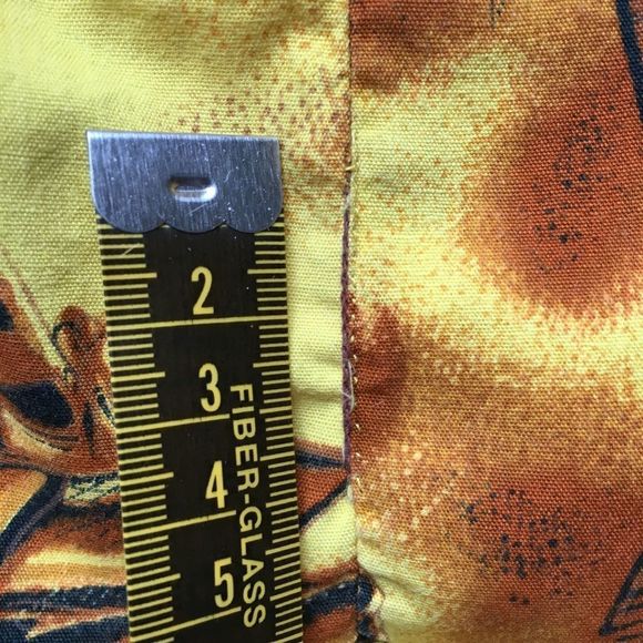 Vintage Fashions of Hawaii 1950s 1960s authentic yellow Hawaiian shirt medium - Picture 7 of 16